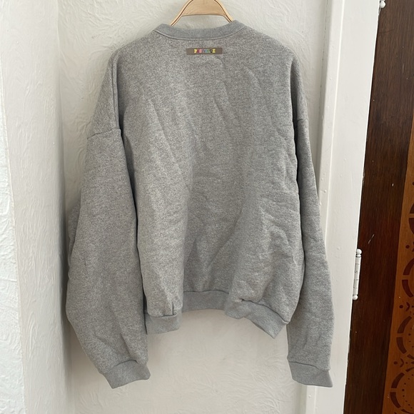 PASTELLE x Kanye West Men's Classic Logo Crewneck Sweatshirt Size XL Grey - Picture 4 of 6